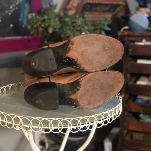 Nocona boot USA mens sz 10 D tan western cowboy riding boots - Picture 5 of 15